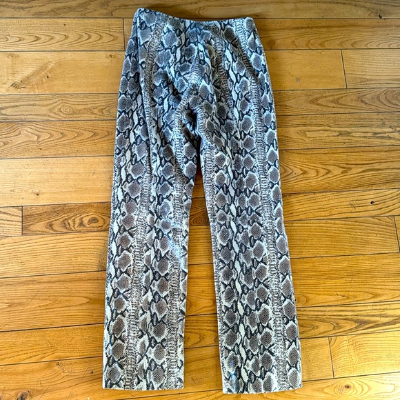 Vintage Vakko python embossed leather pants EVC size 28 - Picture 4 of 10